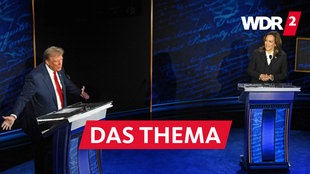 US-Präsidentschaftswahlkampf 2024: Donald Trump und Kamala Harris bei einer TV-Debatte (10.09.2024)