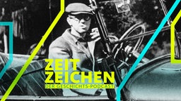 Bertolt Brecht in seinem alten Ford (1936 auf der dänischen Insel Langeland)