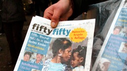 Cover von "fiftyfifty" - Obdachlosen-Zeitungen in NRW