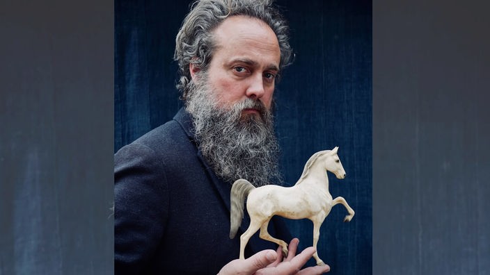 Amerikanischer Singer/Songwriter Sam Beam alias Iron & Wine.