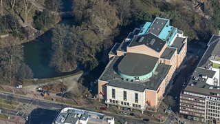 Deutsche Oper am Rhein in Düsseldorf, Luftbild