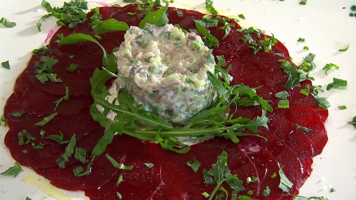 Carpaccio mit Matjestatar