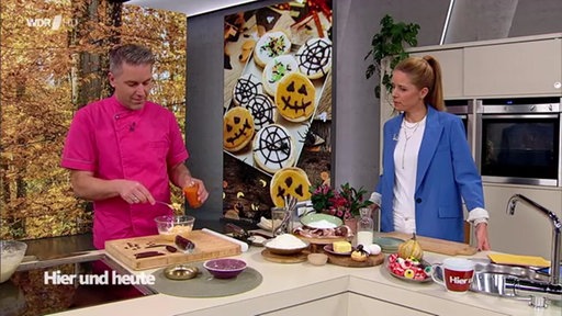 Patissier Matthias Ludwigs und Miriam Lange backen Miniamerikaner 