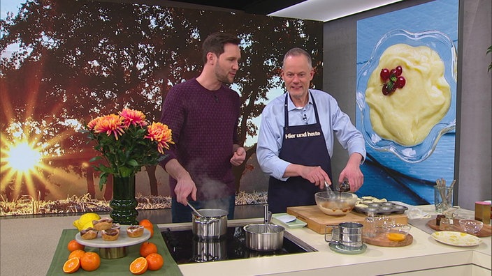 Sven Kroll und Marcel Seeger machen Pastéis de Nata