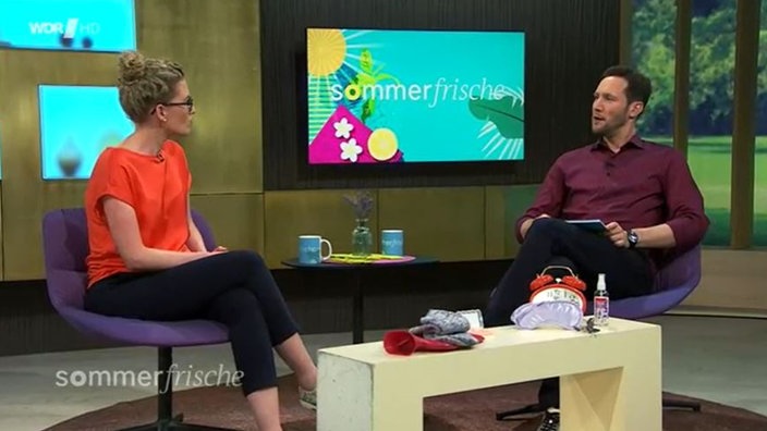 Eine Schlafforscherin zu Besuch im Sommerfrische-Studio