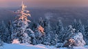 Schöne Schneelandschaft