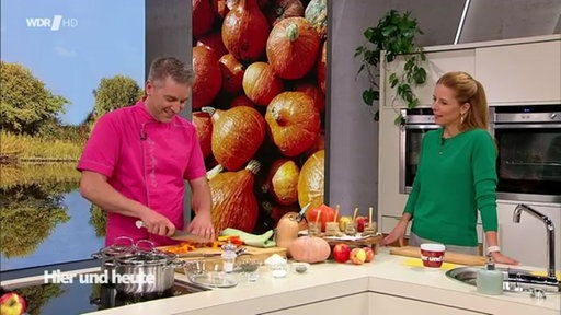 Matthias Ludwigs und Miriam Lange kochen in der Hier und Heute Küche