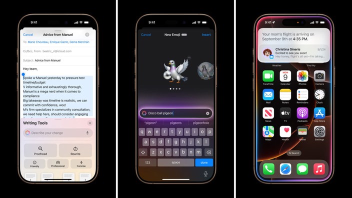 Die KI im iPhone 16 soll besser suchen, Texte umschreiben oder Bilder bearbeiten können.