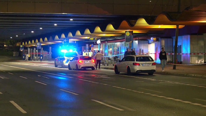 Von der Polizei abgesperrter Tatort in Essen