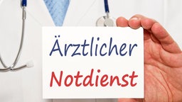 Schild Ärztlicher Notdienst