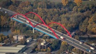 Sperrung der A42 Brücke