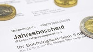 Jahresbescheid, Abrechnung, Wassergebühren