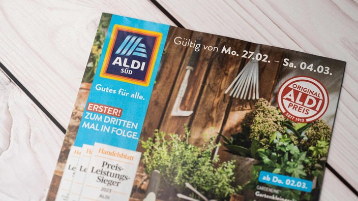 Ein Aldi Süd Prospekt mit den Angeboten der Woche