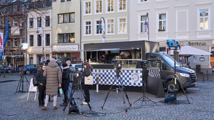 Blick auf den Dönerstand