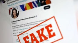 Auf X wurden Fake-Bilder mit einem angeblichen Post der Außenministerin verteilt