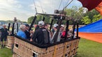 Abflug im Heißluftballon