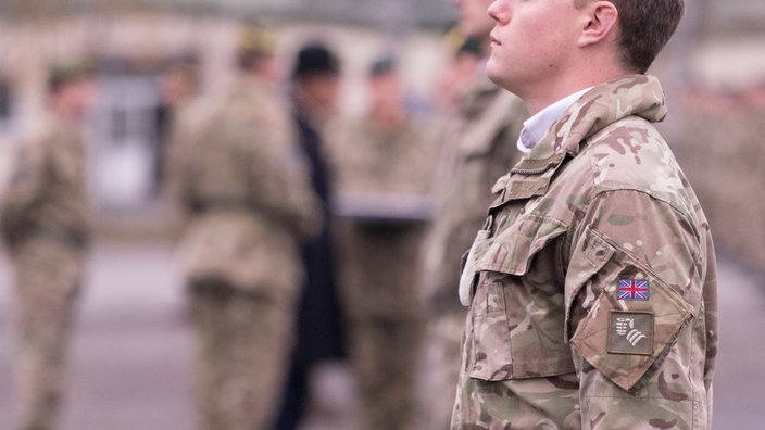 Britische Soldaten in der Kaserne Paderborn-Sennelager (Archiv)