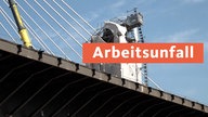 Arbeitsunfall auf Leverkusener Rheinbrücke