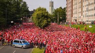Dänische Fans in Dortmund
