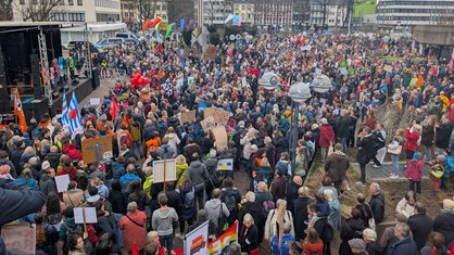 Demonstration in Krefeld