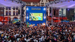 Fanzone Dortmund auf dem Friedensplatz