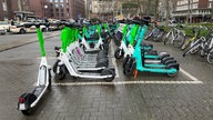 E-Scooter Sharing-Zone am Hauptbahnhof Düsseldorf