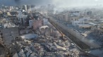 Drohnenansicht der zerstörten Stadt Iskenderun, Hatay, Südosttürkei.