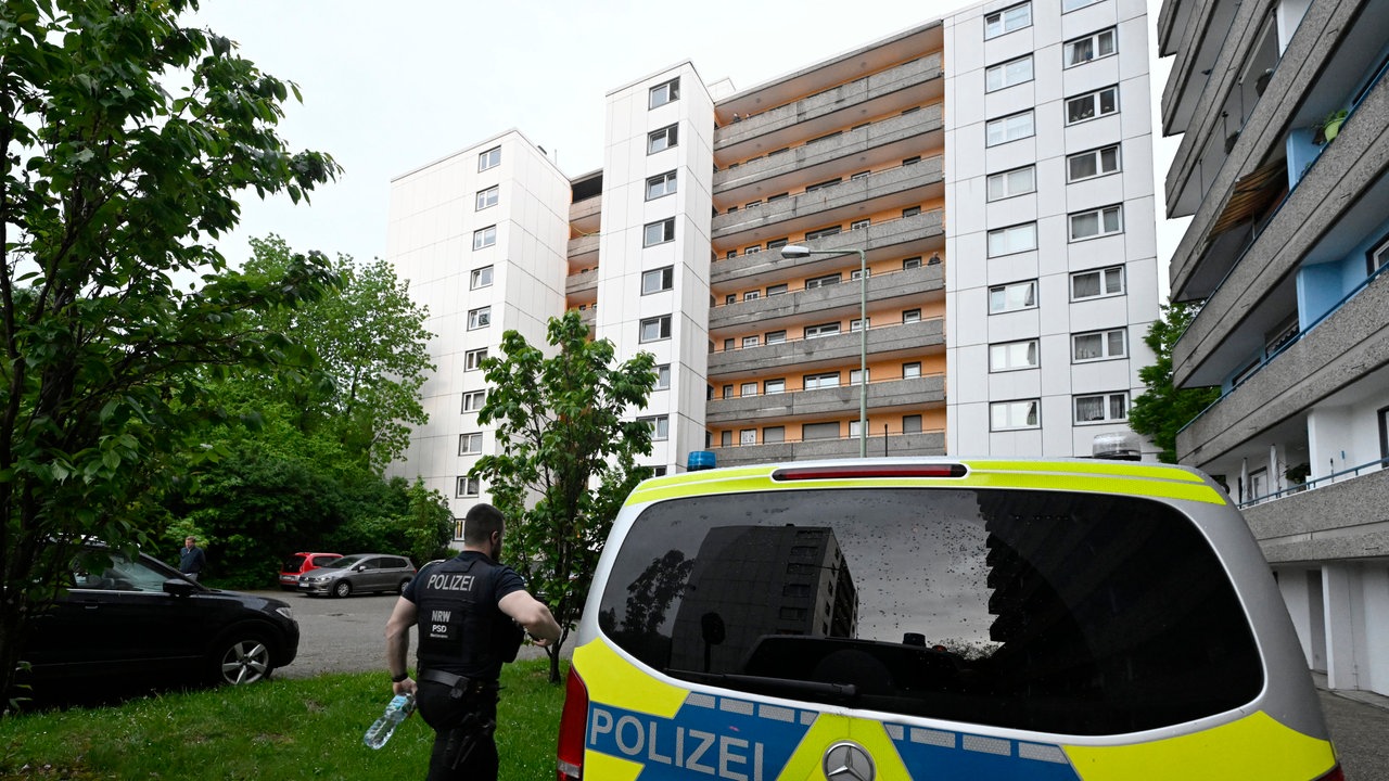 Das Hochhaus, in dem die Explosion stattfand. 