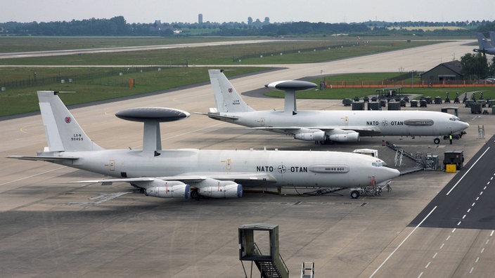 Awacs-Flugzeuge an der NATO-Airbase Geilenkirchen