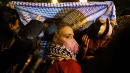 Greta Thunberg auf einer Demo in Berlin