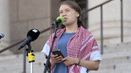 Greta Thunberg hält eine Rede in Helsinki 