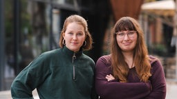 Laura Alderath und Vivianne Schwedersky, Landessprecherinnen der GRÜNEN JUGEND NRW