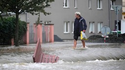 Hochwasser in Litovel, Tschechien