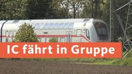 Ein IC steht auf den Gleisen bei Hürth