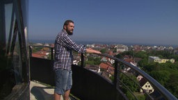 Daniel Jochheim auf dem Leuchtturm Wangerooge 