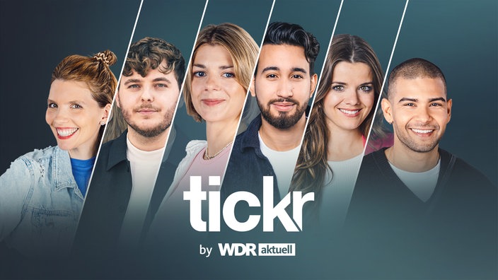 Hosts des Instagram-Kanals "tickr": Lisa Altmeier, Aron David, Anna van Doorn, Tom Schachtsiek, Julia Brestrich, Ilias Hamdani (v.l.n.r)