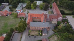 Überflug über Kloster Mariengarden der Oblaten in Borken Burlo