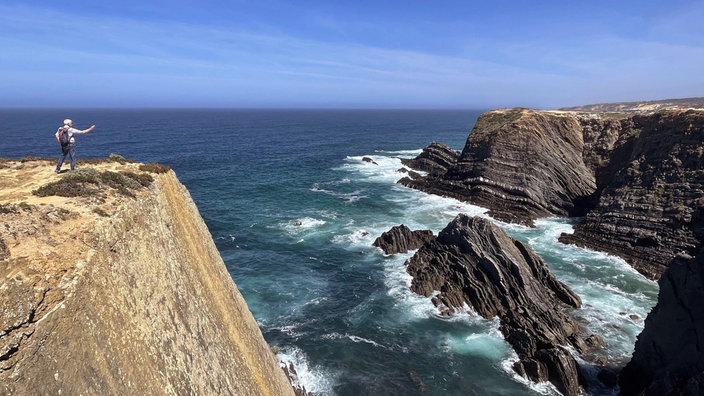 Steilklippen am Cabo Sardao in Portugal