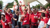 Kölner Tanzbrunnen - Public Viewing Ungarn gegen Schweiz