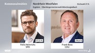 Zwei Porträtfotos: Felix Heinrichs (links) und Frank Boss (rechts)