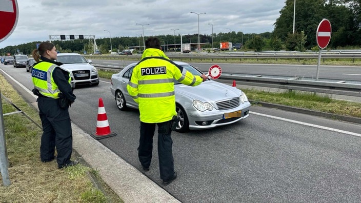 Polizeieinsatz an Grenzen