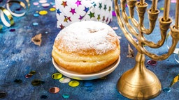 Krapfen und Leuchter