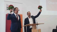 Amid Rabieh und Jan Ristau beim BSW-Parteitag