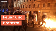 Feuer und Proteste