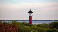 Alter Leuchtturm von Wangerooge mit Blick Richtung Festland