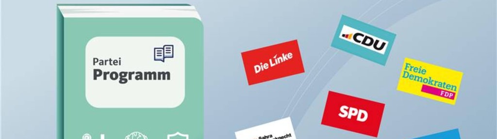 Parteiprogramm im Wahlkampf