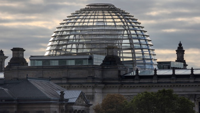 Die Glaskuppel vom Reichstagsgebäude in Berlin