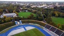 Blick auf den geplanten Standort des Interimsschwimmbades