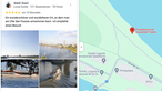 Kommentar zu Paradiesstrand in Düsseldorf auf Google Maps: Ein wunderschöner und wunderbarer Ort, an dem man am Ufer des Flusses schwimmen gehen kann. 