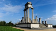 Die Runine des Tempels im Archäologischen Park Xanten